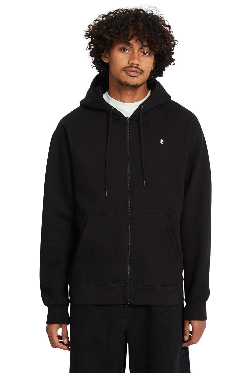 sweat-shirt Volcom Single Stone Zip - Black - men´s