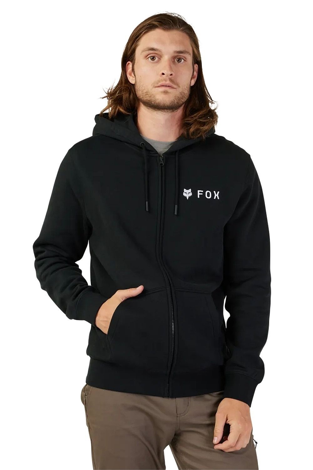 sweat-shirt Fox Absolute Zip - Black - men´s