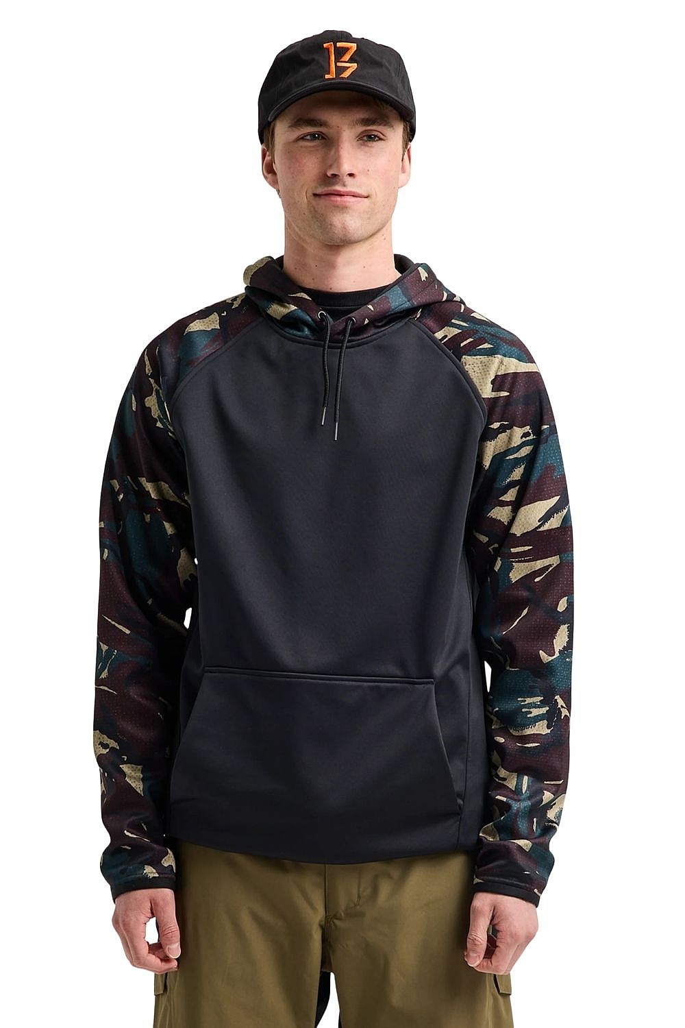 sweat-shirt Burton Crown Weatherproof Fleece Pullover - Seersucker/True Black - men´s