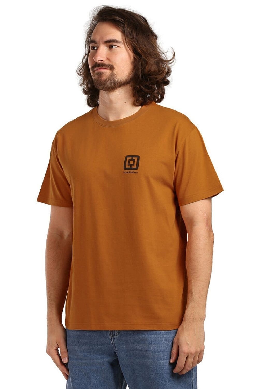 T-shirt Horsefeathers Mini Logo - Pumpkin - men´s