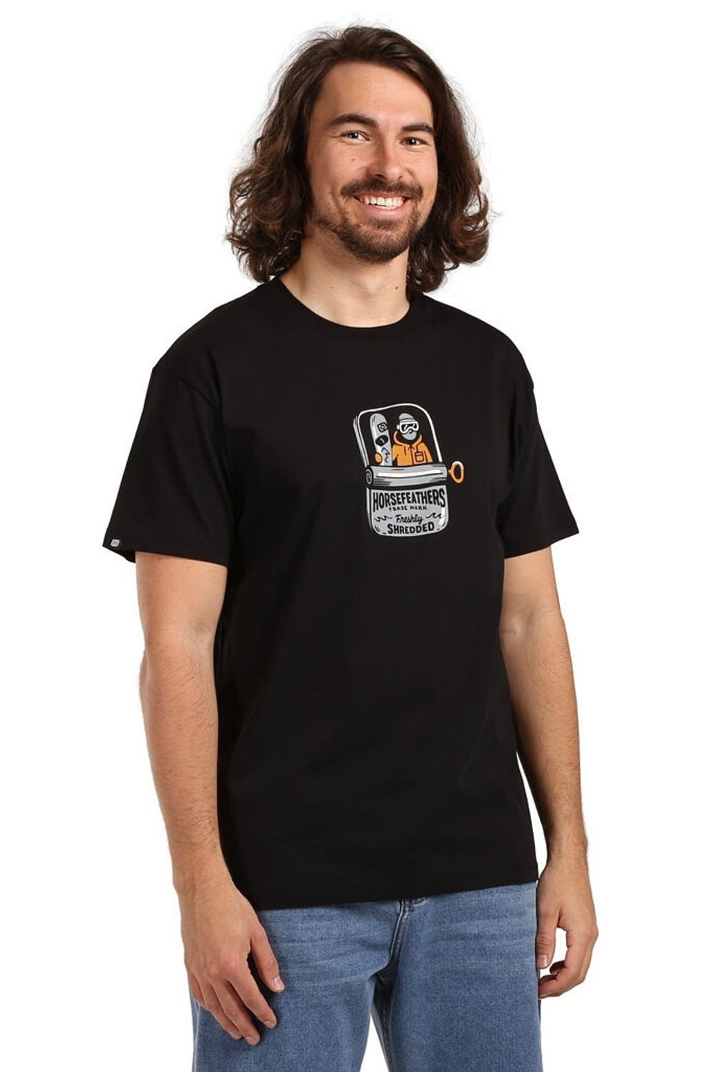 T-Shirt Horsefeathers Canned - Black - men´s
