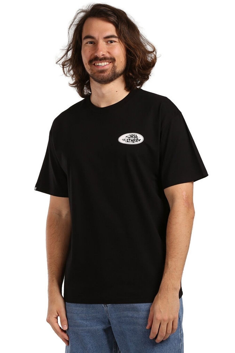 T-shirt Horsefeathers Junky - Black - men´s