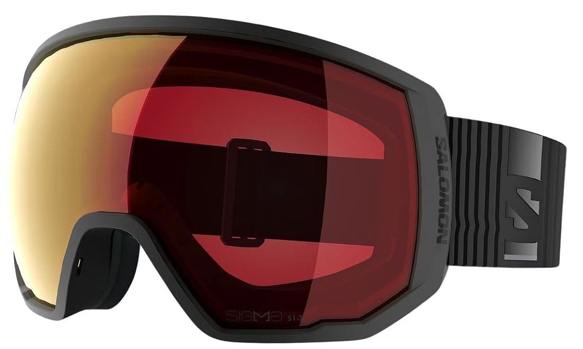masque de ski  Salomon Radium Pro Outline Sigma Photochromic - Black/Photochromic Poppy Red