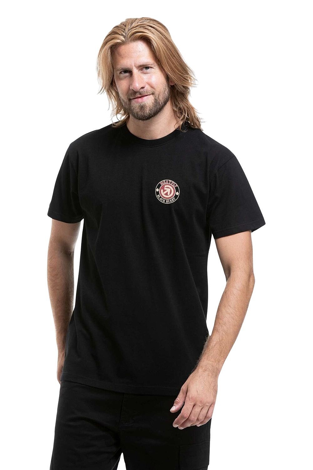 T-Shirt Meatfly Black Heart - Black - men´s