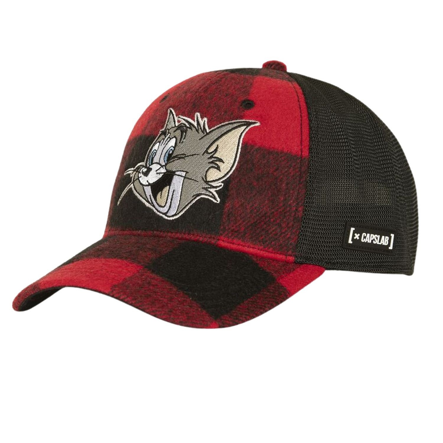 Kappe Capslab Tom and Jerry Flannel Trucker - Red/Black - men´s