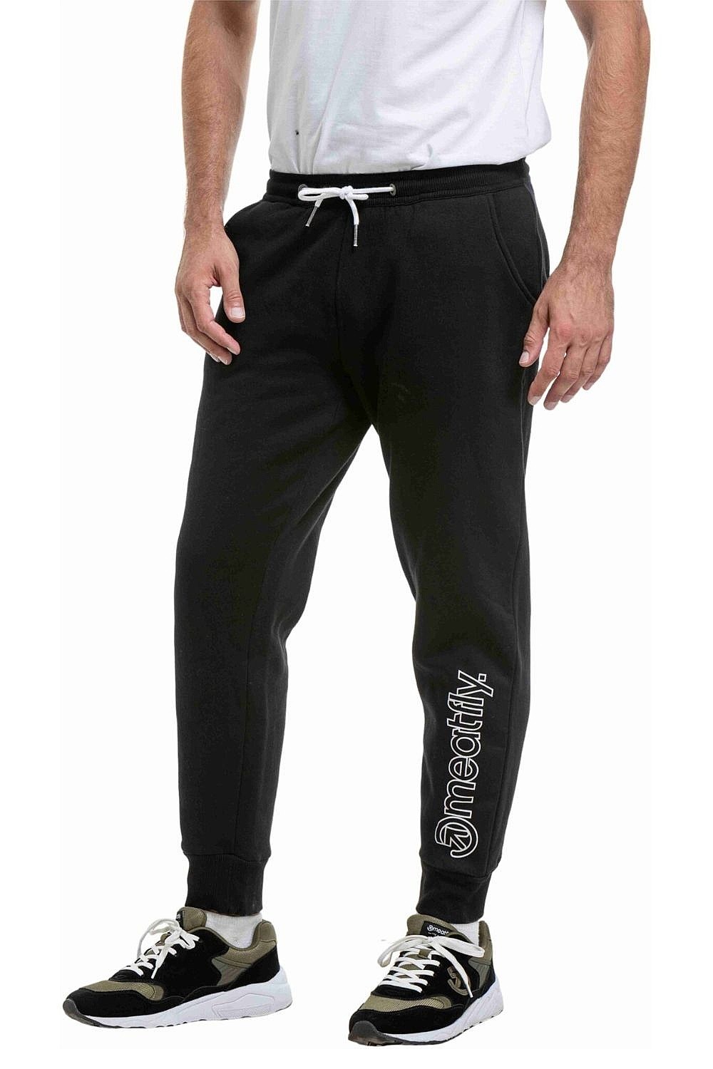 Jogginghose Meatfly Joy - Black/White - men´s