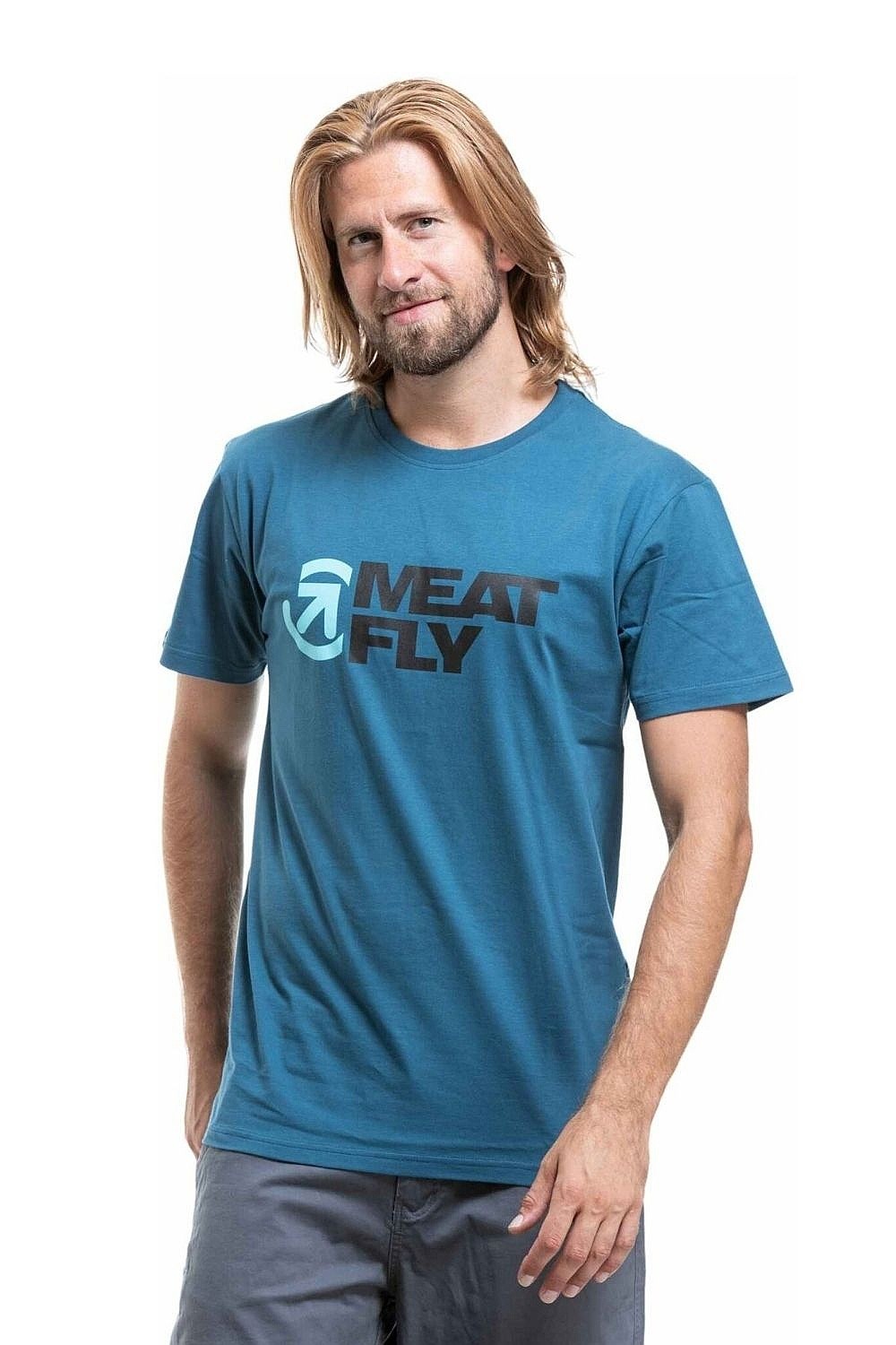 T-Shirt Meatfly Revital - Super Teal - men´s