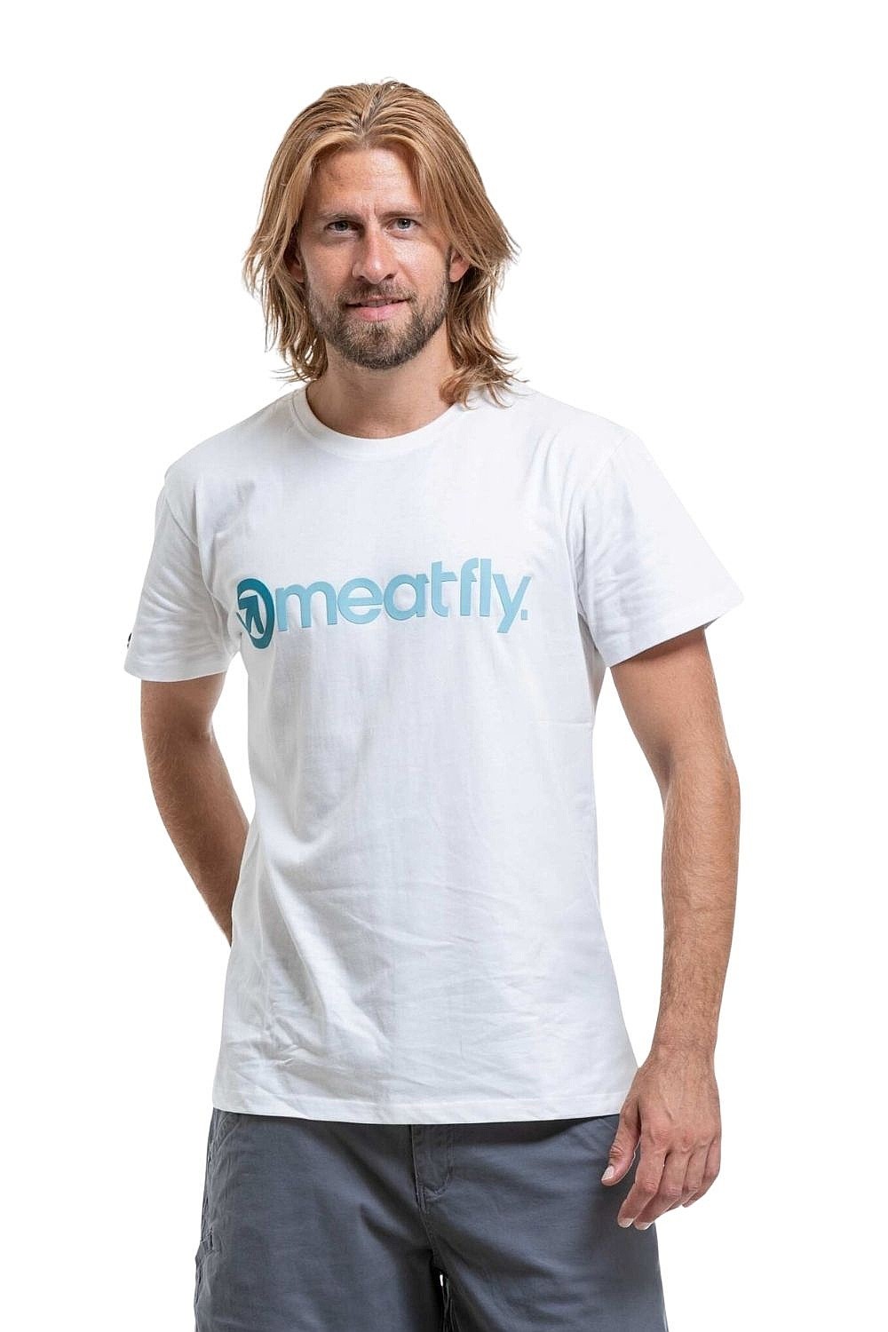 T-Shirt Meatfly Joe - White/Blue - men´s