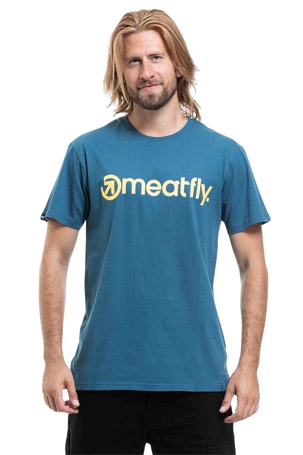 koszulka Meatfly MF Logo - Super Teal - men´s