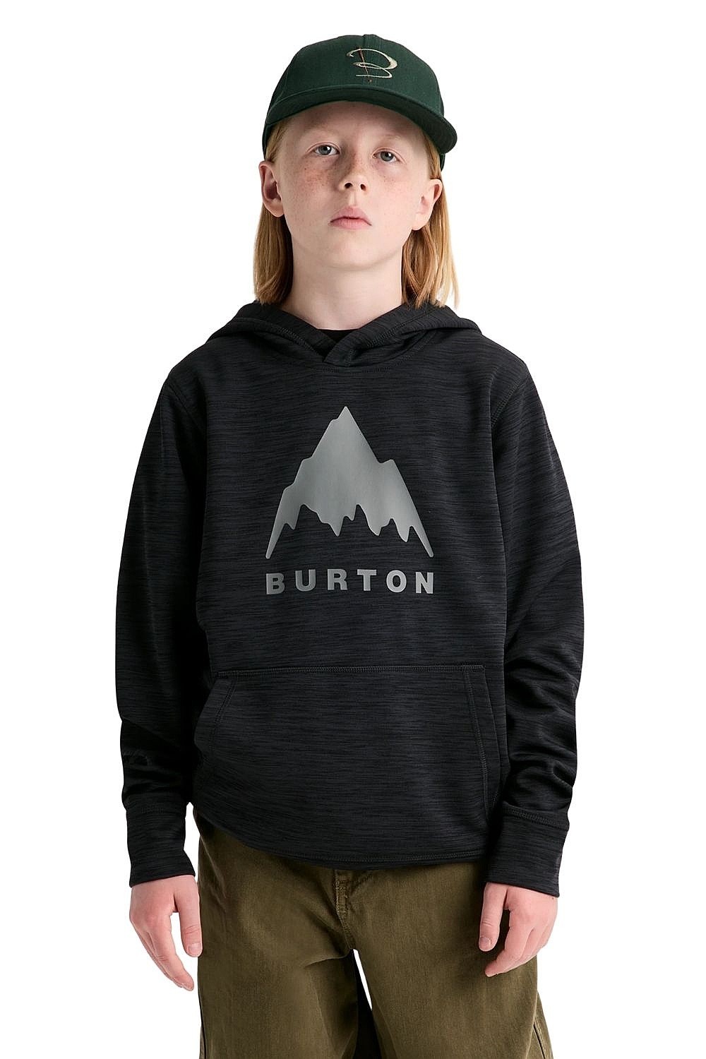 Sweatshirt Burton Oak Pullover - True Black Heather - unisex junior