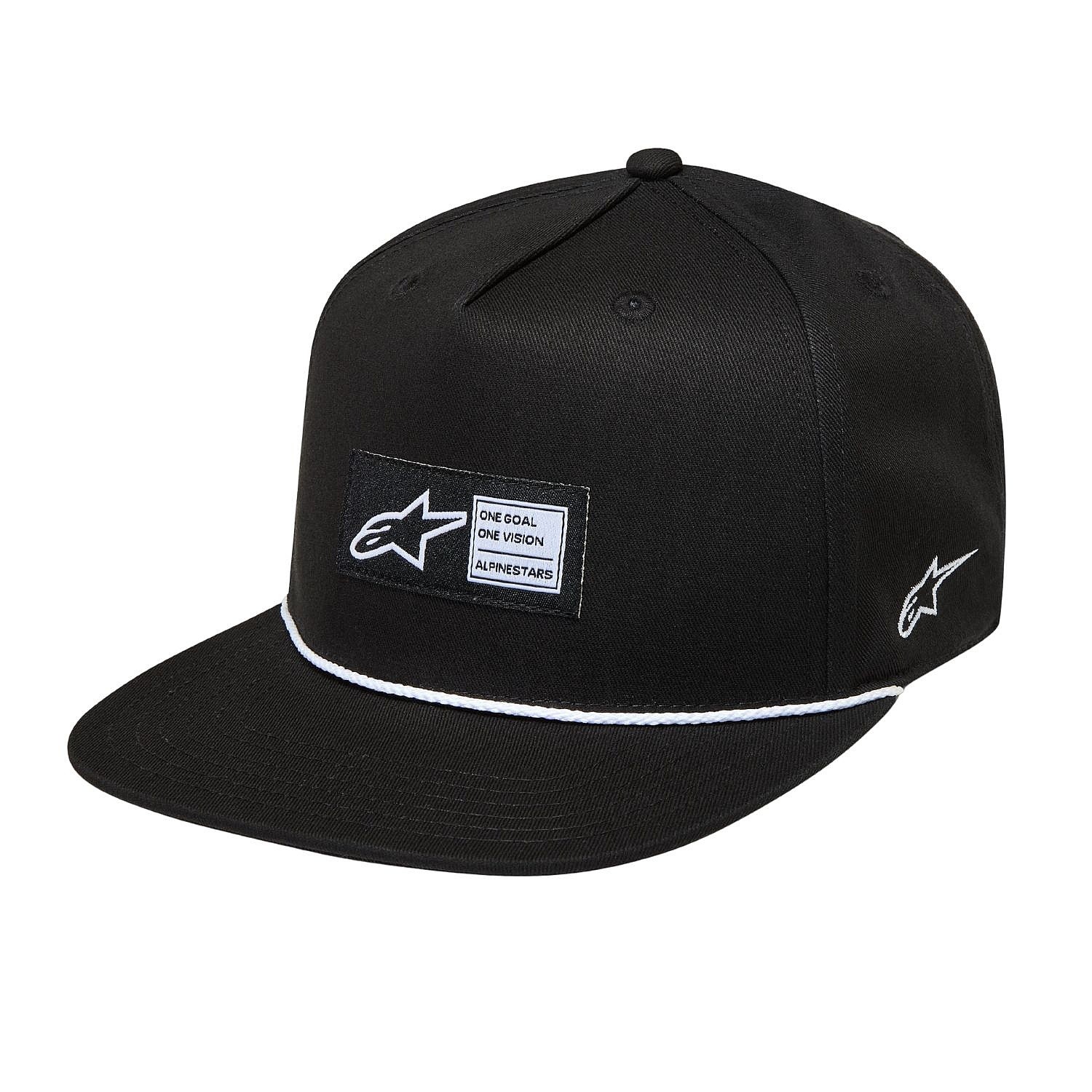 Kappe Alpinestars Label Snapback - Black - men´s