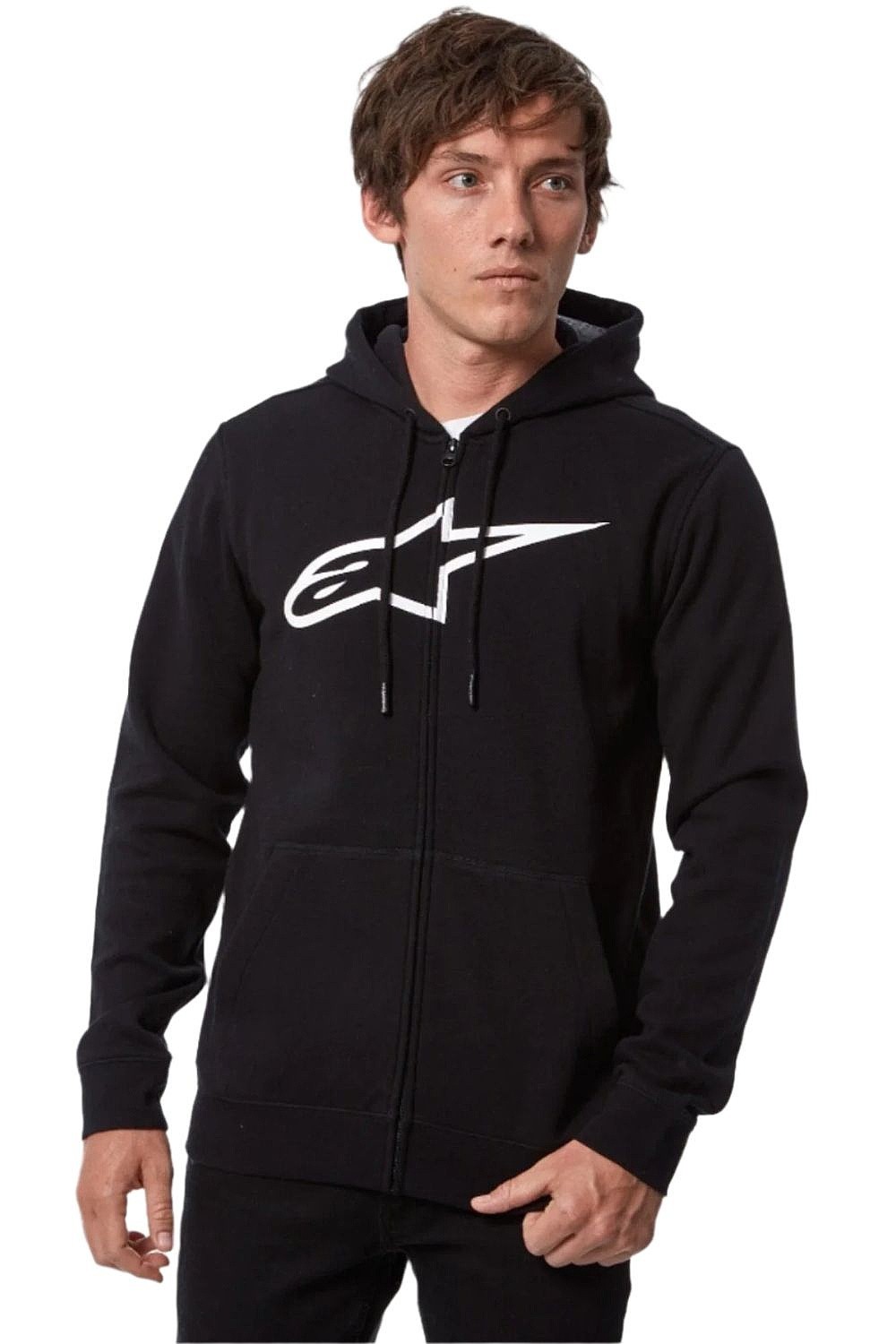 mikina Alpinestars Ageless Hoodie V3 Zip - Black/White