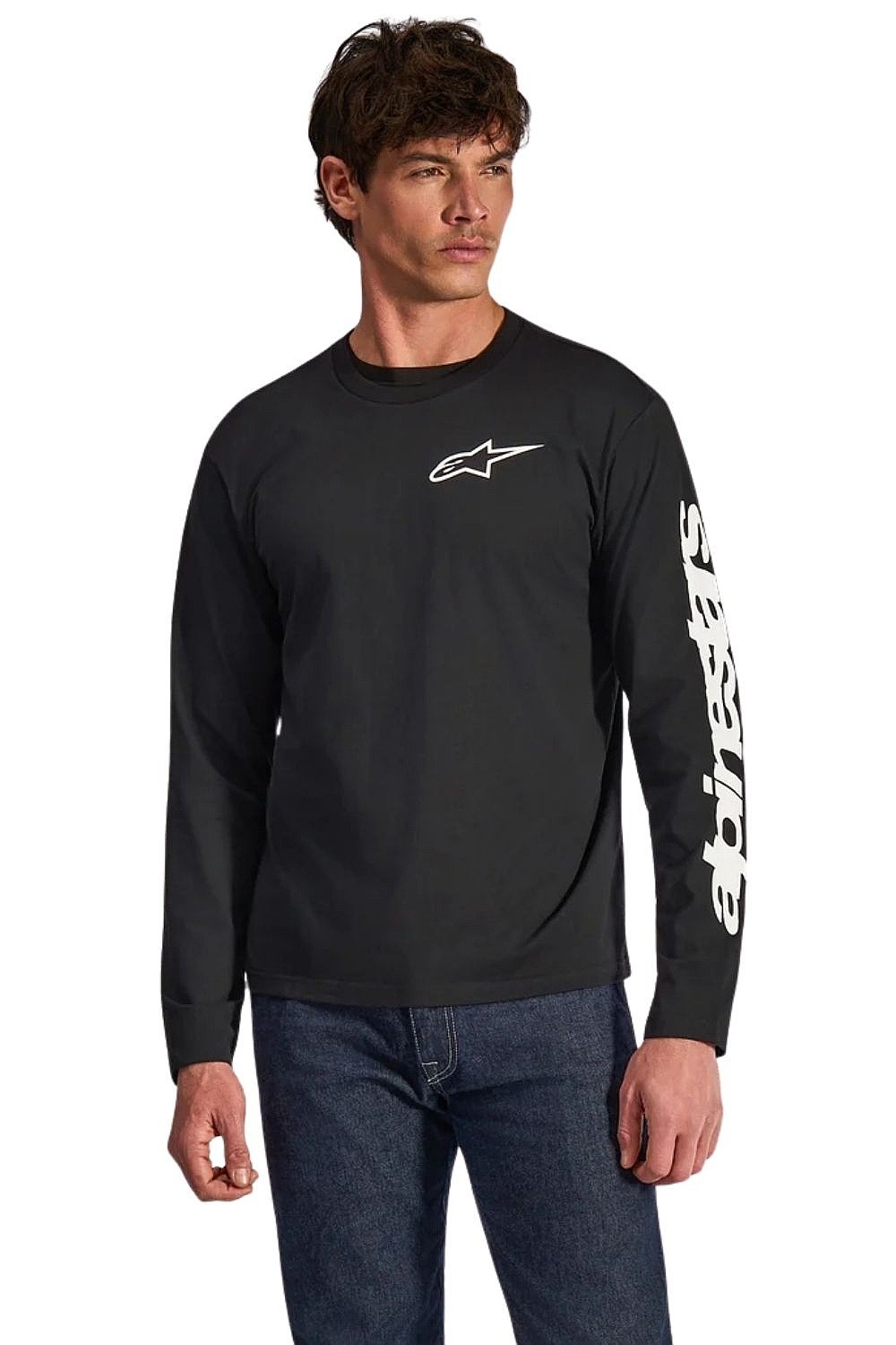 рубашка Alpinestars Trackside CSF LS - Black/White - men´s