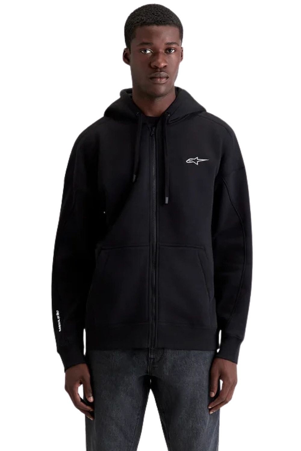 Sweatshirt Alpinestars Entity Oversized Hoodie Zip - Black - men´s