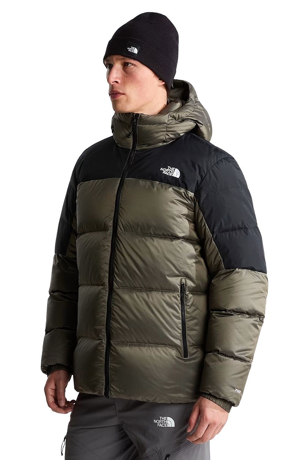 kurtka The North Face Diablo Down 2.0 Hoodie - Stone Slab Black Heather/TNF Black - men´s
