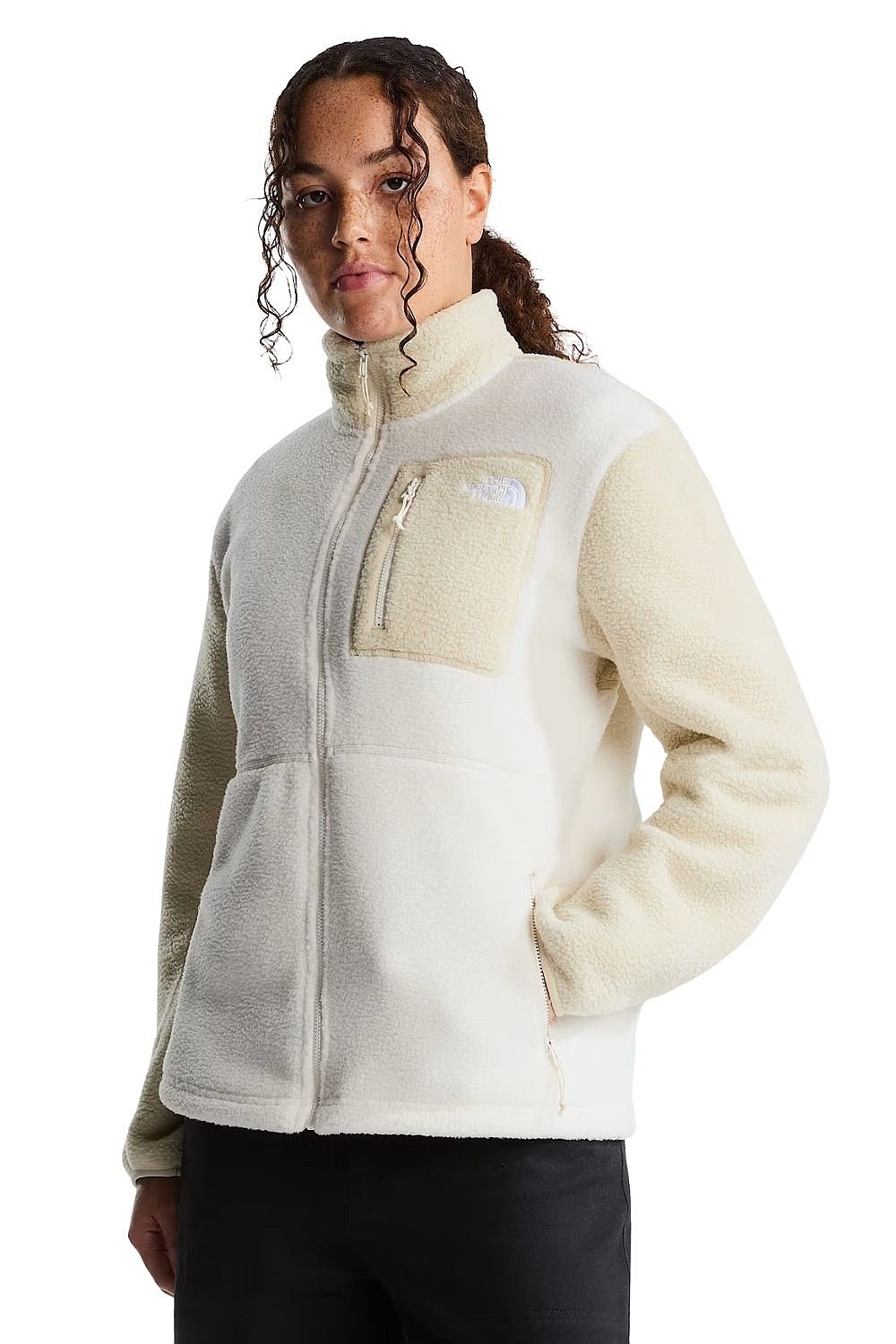 Sweatshirt The North Face Yumiori Zip - White Dune/Desert Stone - women´s