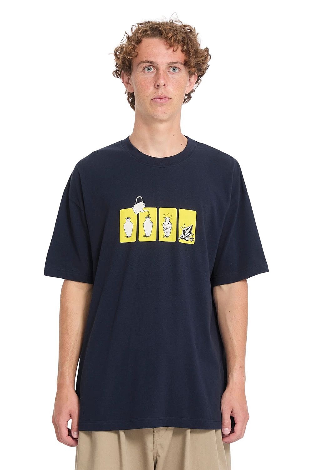 T-Shirt Volcom Before I Break Lse - Marine - men´s