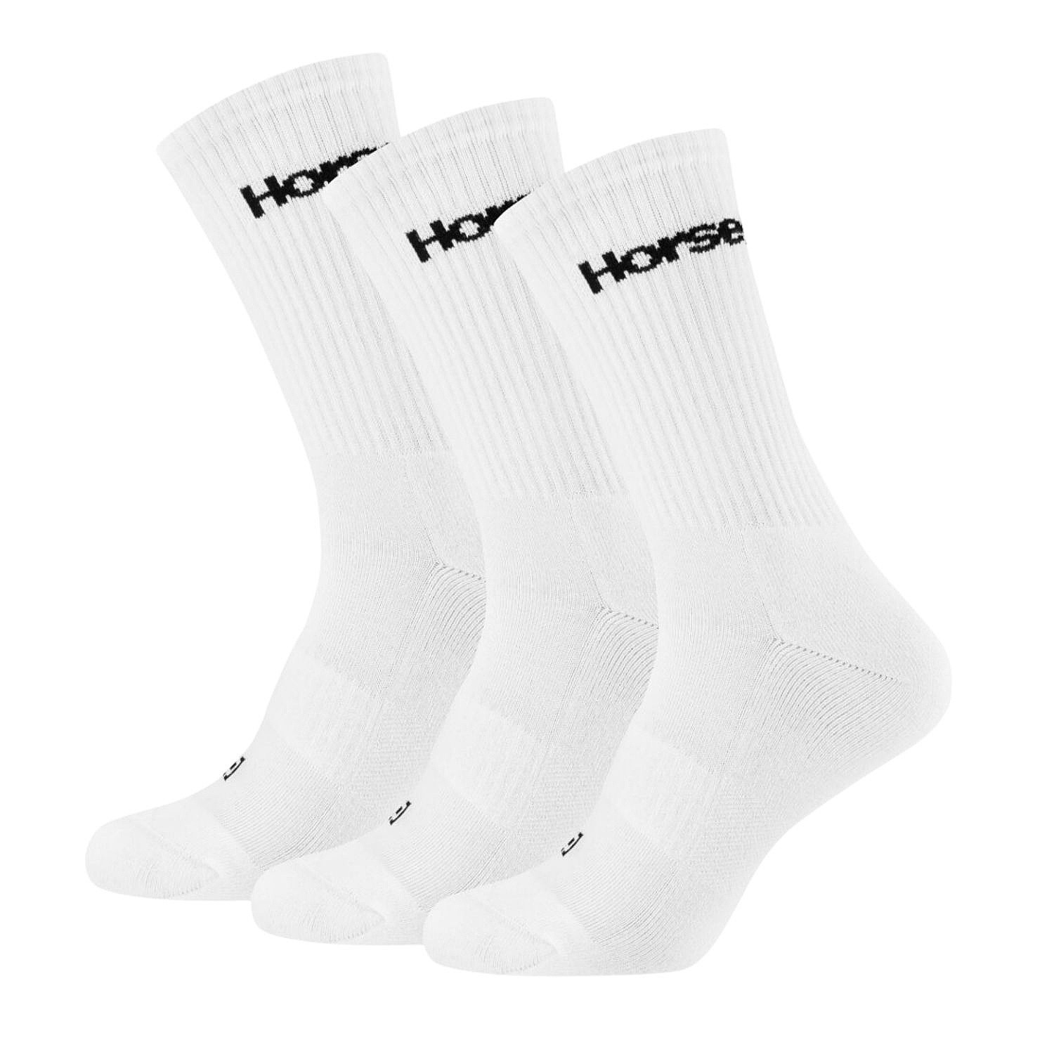 skarpetki Horsefeathers Premium 3 Pack - White - men´s