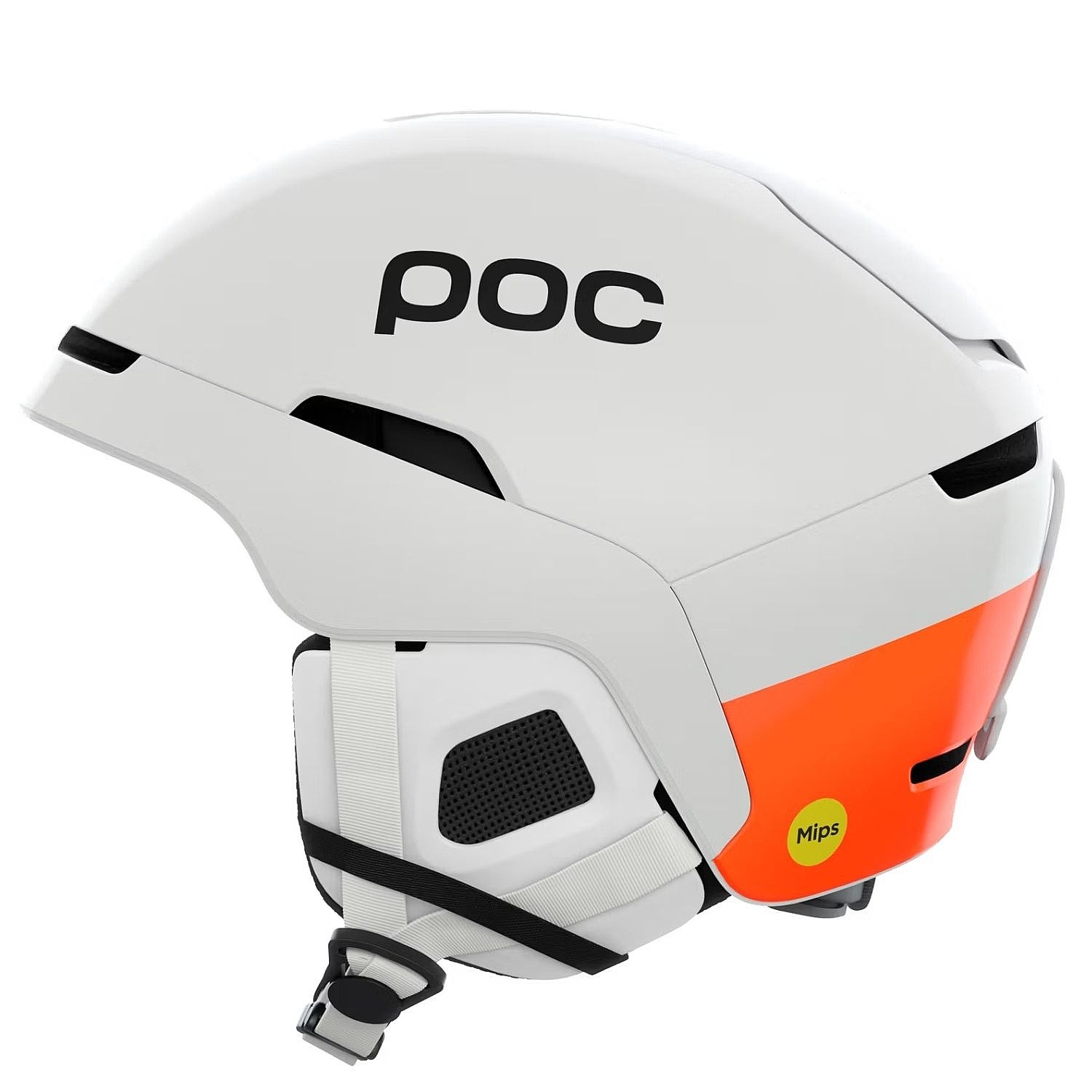 helma Poc Obex Mips - Hydrogen White/Fluorescent Orange