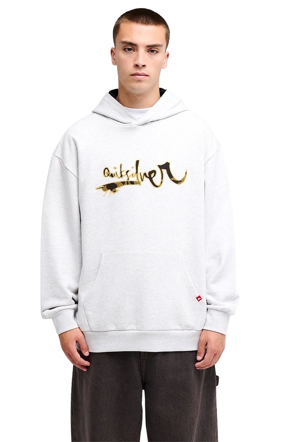 sweat-shirt Quiksilver YG Vortex Hood - SJSH/Light Grey Heather - men´s