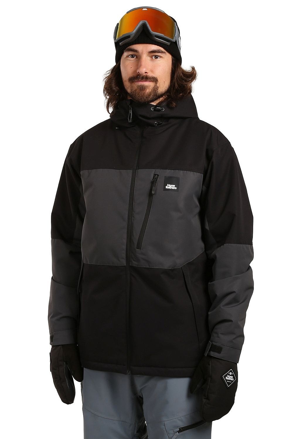 Jacke Horsefeathers Recon - Black/Phantom - men´s