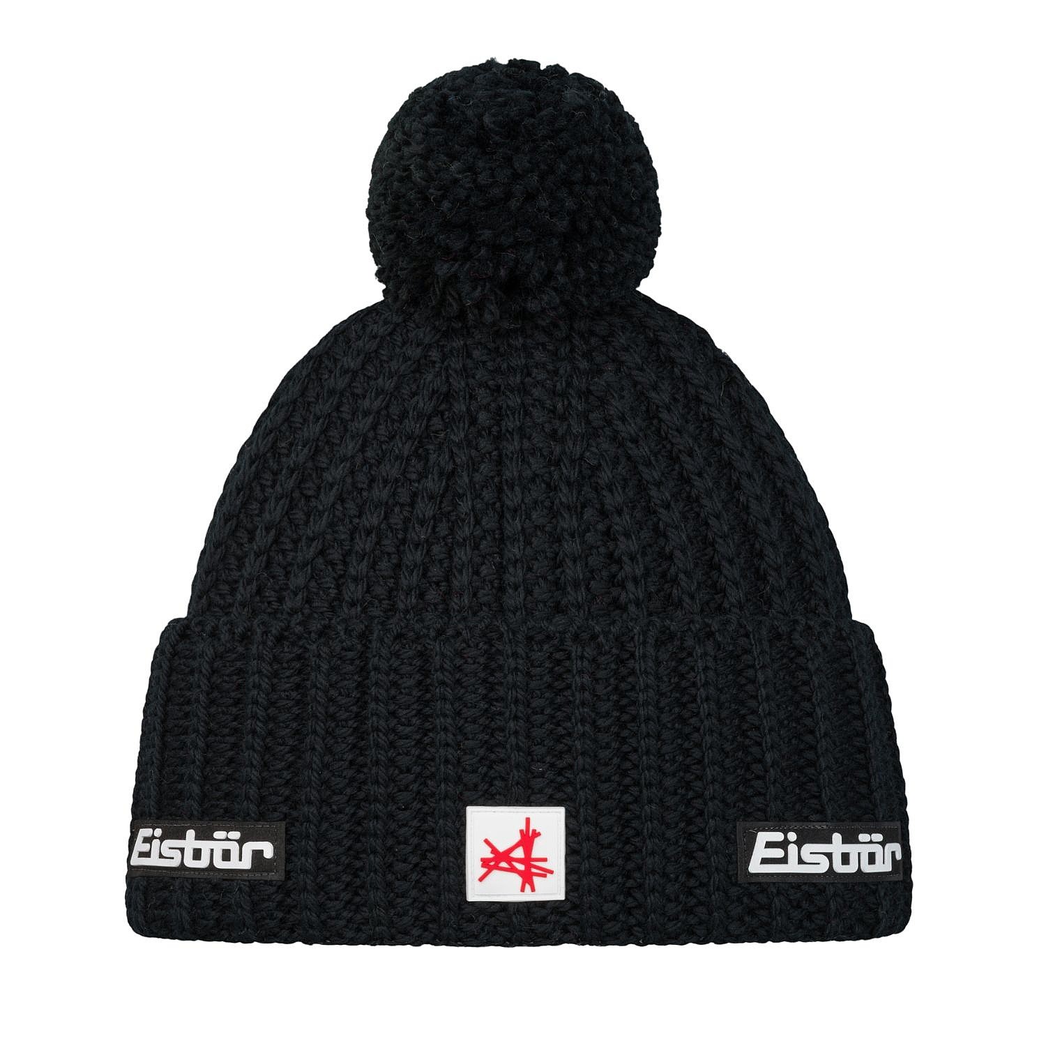 шляпа Eisbär Ronda Pompon MÜ SA - 009/Schwarz/Schwarz