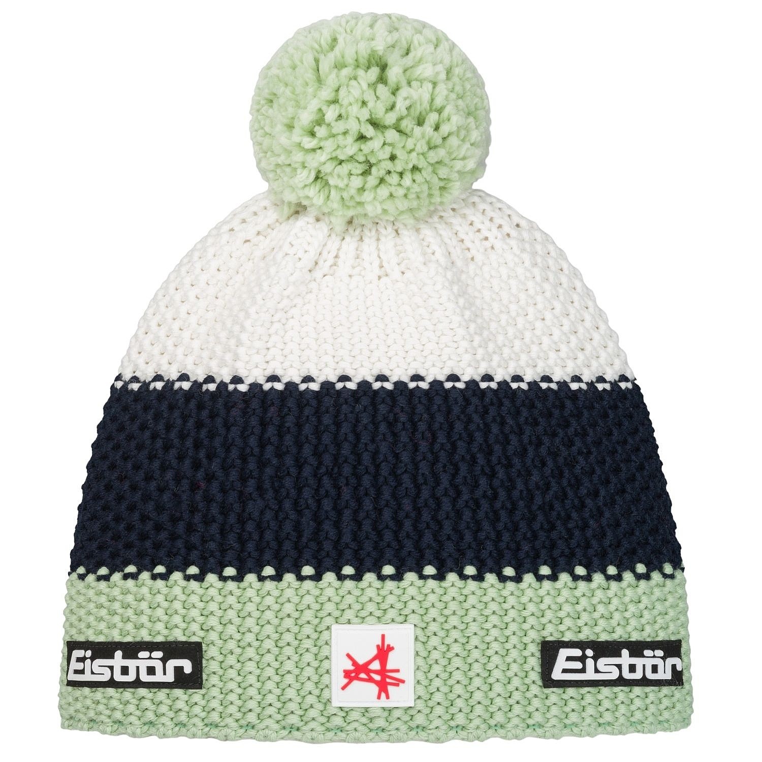 čepice Eisbär Star Pompon MÜ SA - 672/Arctic Basil/Nacht/White
