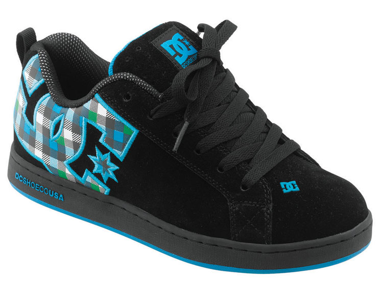 buty DC Court Graffik SE - Carbon/Turquoise