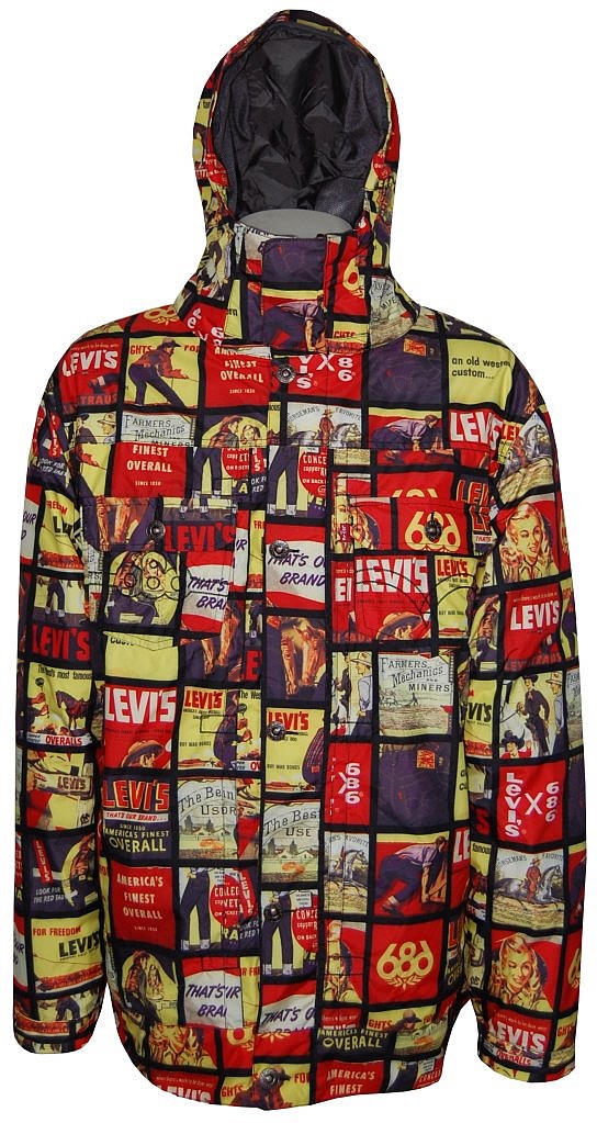 kurtka 686 Times Levis Structure - Black