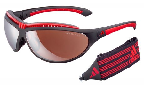 okulary Adidas Elevation Pro - Matt Black/Red