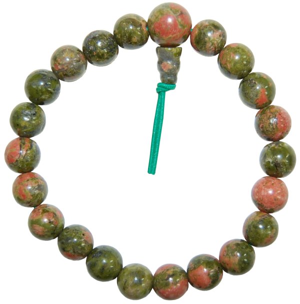 náramok Energo Unakit - Buddhov Energetický Náramok - Green/Orange