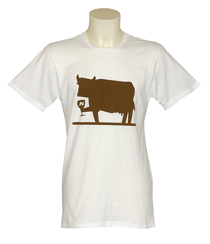 koszulka trykotowa Analog Stefan Cow - Optic White