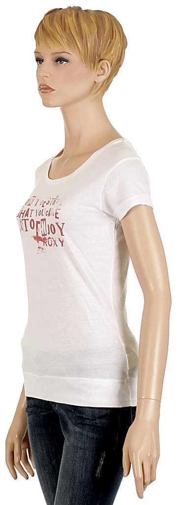 koszulka trykotowa  Roxy Tunic Sheer Enjoy Green - Bright White