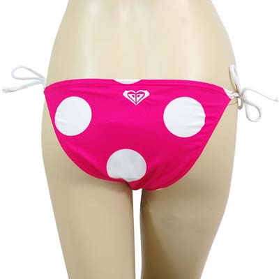 plavky Roxy Spot On-Dots String Bikini Tie Sides - Hot Pink