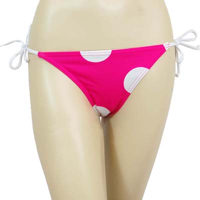 plavky Roxy Spot On-Dots String Bikini Tie Sides - Hot Pink