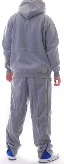 tepláková souprava Urban Classics Contrast Sweatsuit - Heather Gray/Blue