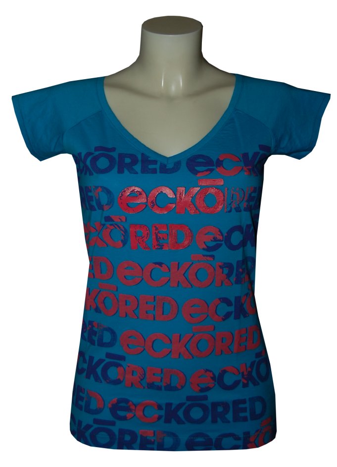 Ecko Red Eckored Print V T-shirt - Vivid Blue 