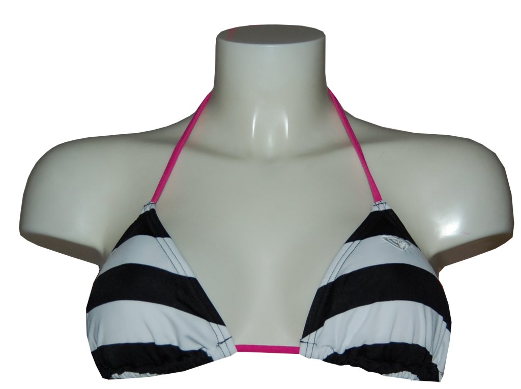 plavky Roxy Spot On-Stripes Tiki Tri - Black