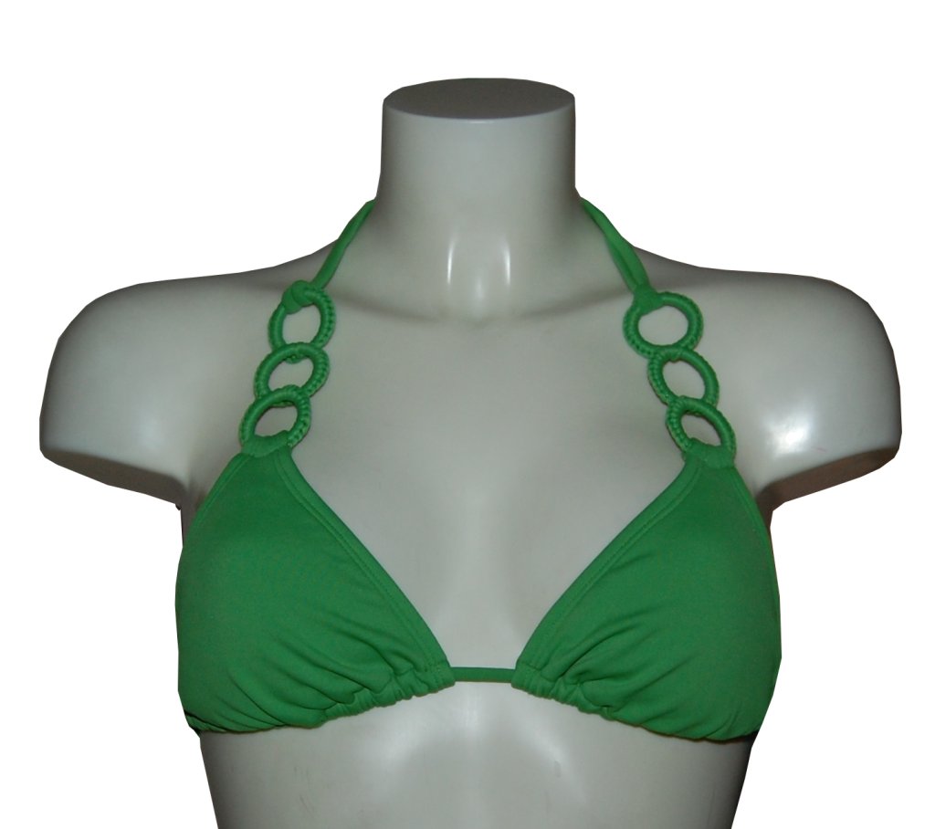 plavky Roxy Solar Eclipse Tiki Tri 3 Rings - Green