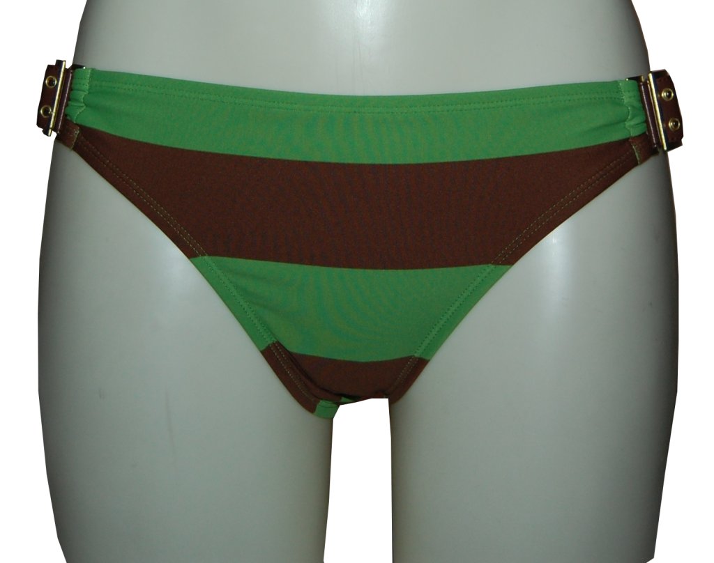 plavky Roxy Ipanema Regular Pant Belt Sides - Coffee