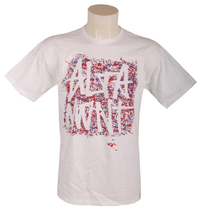 koszulka trykotowa Altamont Splattered - White