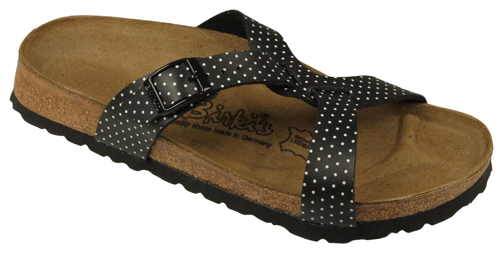 sandały Birki's Sylt - Black Mini Points White BF