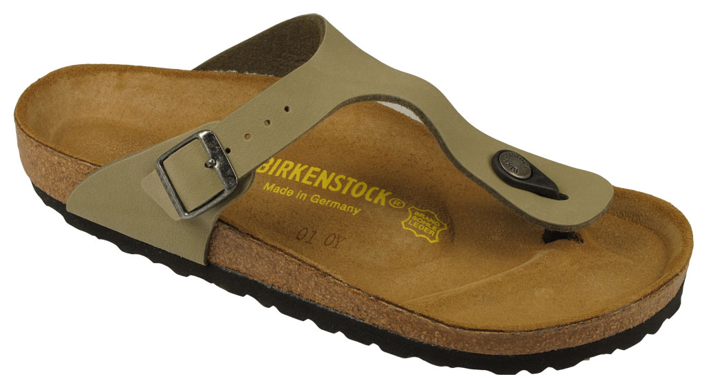 sandále Birkenstock Gizeh - Khaki BF Nubuk