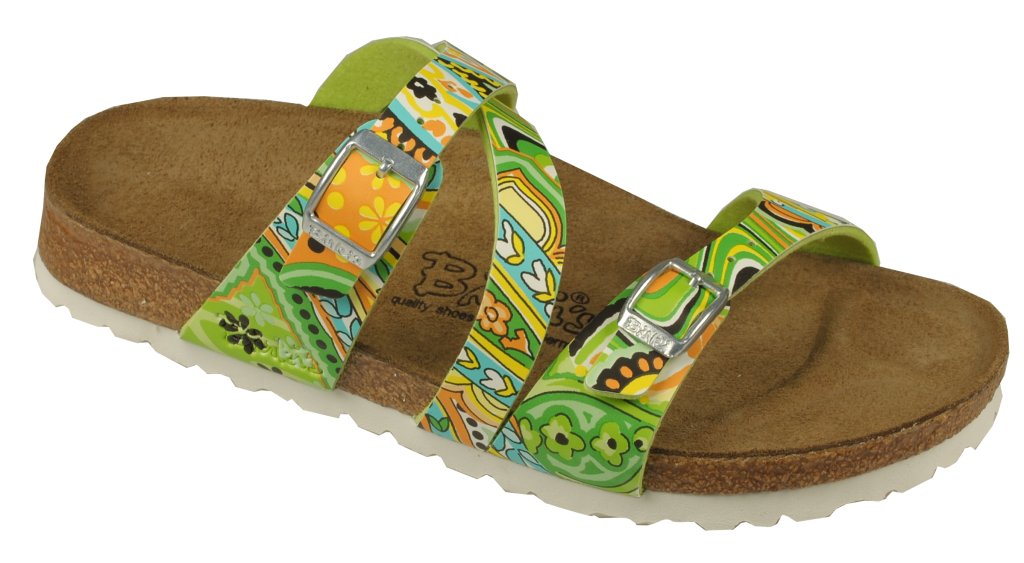 sandále Birki's Salina - Indian Paisley Green BF