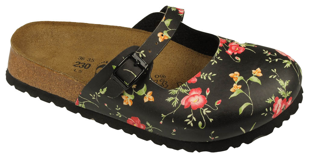 buty Birki's Maria Soft - Smell Of Flowers Black BF