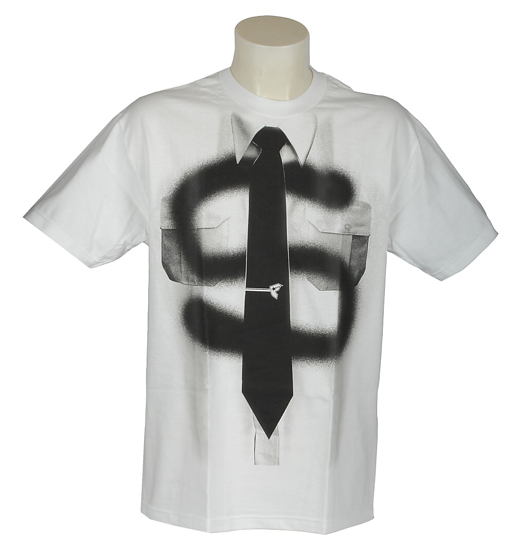 koszulka trykotowa Famous Stars And Straps Big Tie - White/Black