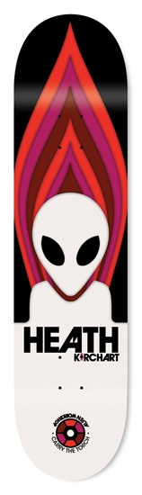 skateboard Alien Workshop HKirchart Torch - Red