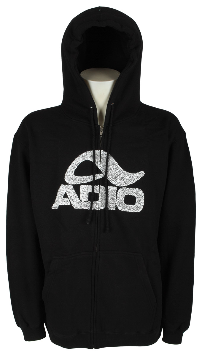 bluza Adio Pebbled Combo Zip - Black
