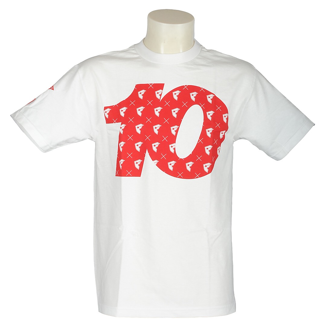 koszulka trykotowa Famous Stars And Straps Big 10 - White/Red
