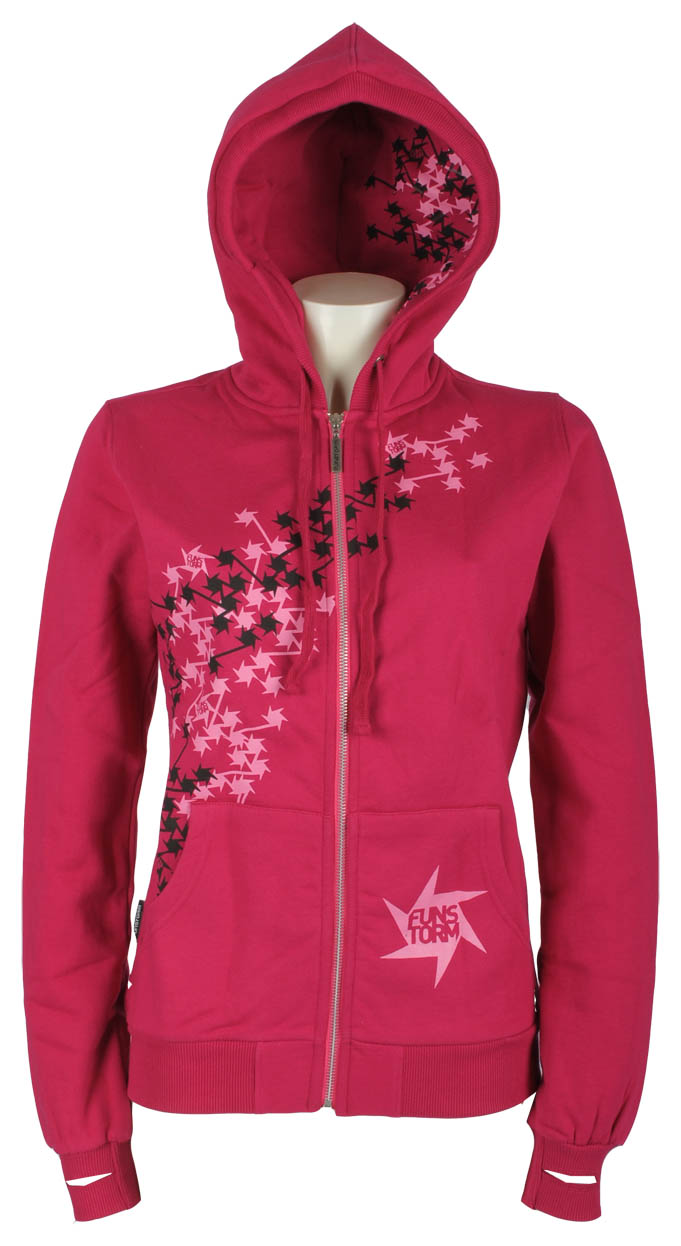bluza Funstorm Stars Zip - Pink